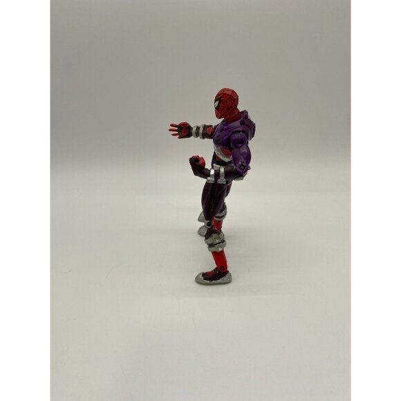 1997 Toybiz Marvel Legends Universe Spider-Man Purple Armour Action Figure Toy - Picture 4 of 7